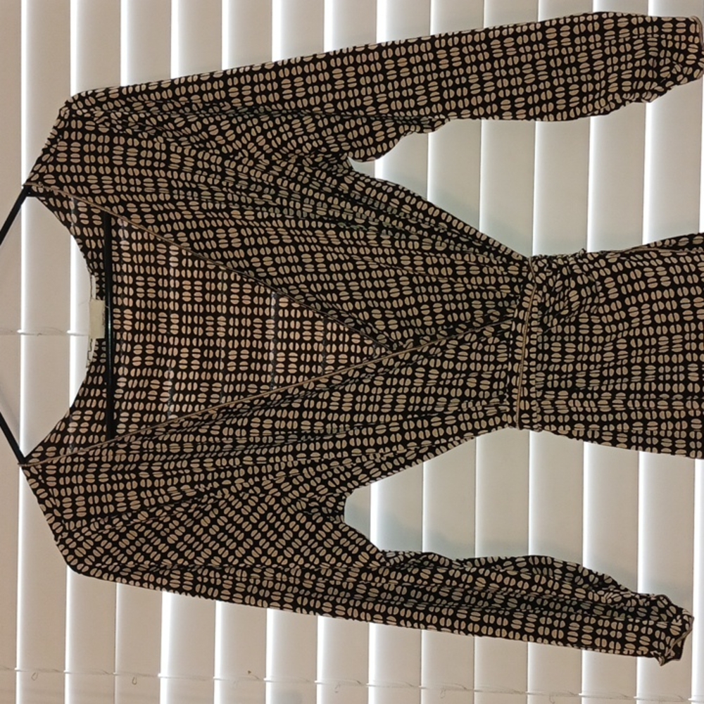 Max Studio 3/4 Sleeve Midi Wrap Dress - Picture 3 of 3